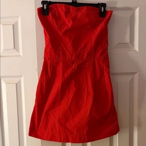 VTG Abercrombie & Fitch Red Strapless Dress